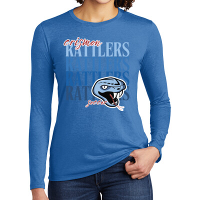Ladies Crismon Rattlers Soccer Long Sleeved T-shirt Thumbnail