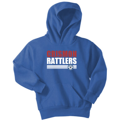 Youth Crismon Rattlers Soccer Hoodie 2 Thumbnail