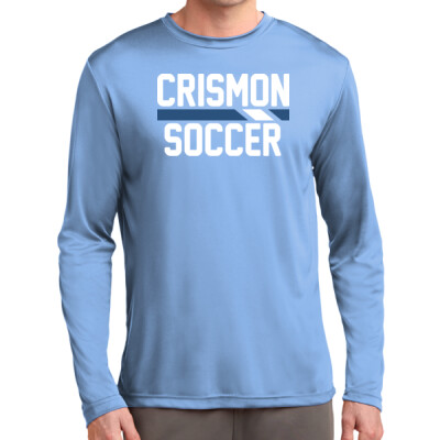Adult Long Sleeve Crismon Dri-Fit Shirt - Dark Blue Stripe Thumbnail