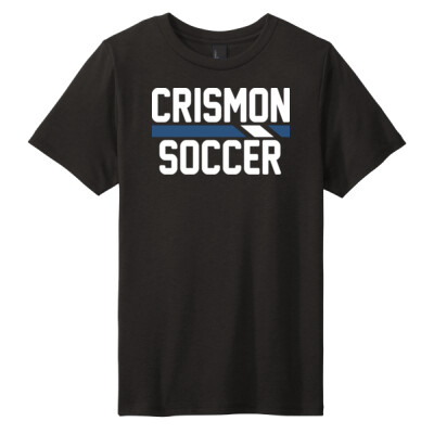 Youth Crismon Soccer Tri-Blend T-shirt - Dark Blue Stripe Thumbnail