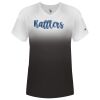 Women's V-Neck Ombre T-Shirt Thumbnail