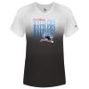 Women's V-Neck Ombre T-Shirt Thumbnail